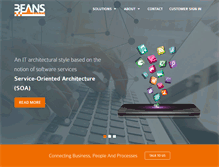Tablet Screenshot of beansgrp.com